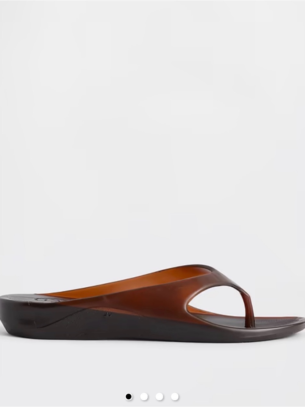 SOLD OUT GAP Women's Brown Jelly Wedge Thong Sandal
